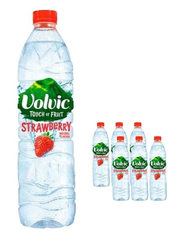 VOLVIC TOUCH OF FRUIT STRAWBERRY STILL FLAVOURED WATER 1.5L