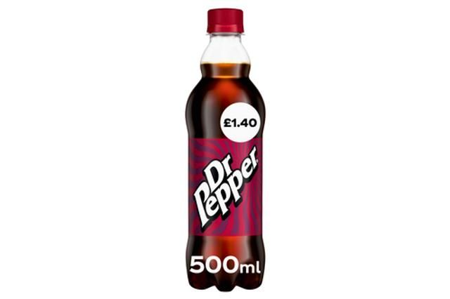 DR PEPPER SPARKLING FRUIT FLAVOUR SOFT DRINK - 500ML