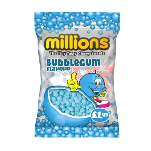 MILLIONS TUBES BUBBLEGUM 55G