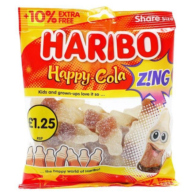 HARIBO HAPPY COLA BOTTLES ZING