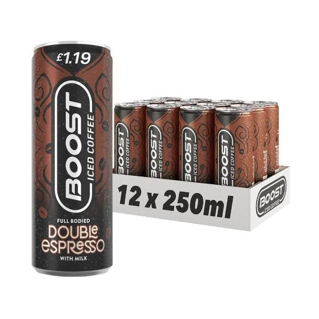 BOOST ICED COFFEE DOUBLE ESPRESSO 12X250ML PM1.19
