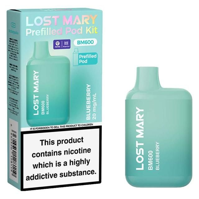 LOST MARY BM600 BLUEBERRY PREFILLED POD KIT 20MG/ML