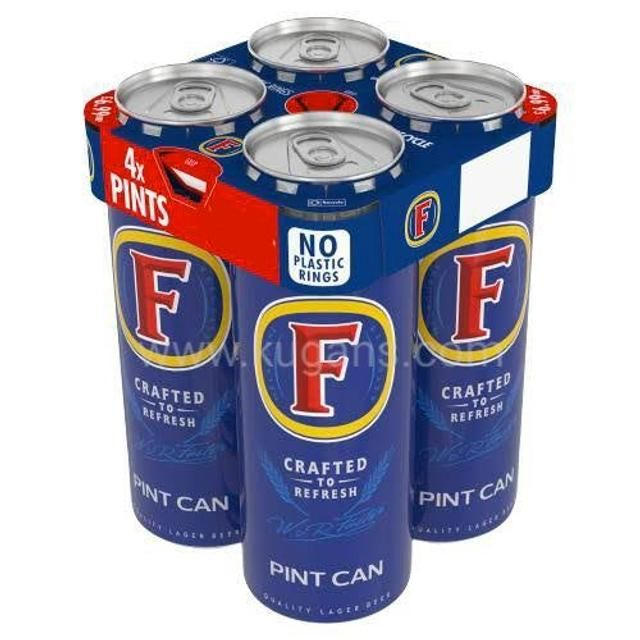 FOSTERS QUALITY LAGER BEER 568ML PINT CAN
