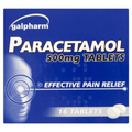 GALPHARM PARACETAMOL 500MG TABLETS