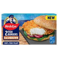 BIRDS EYE 2 CRISPY HASH BROWN FISH BURGERS 227G