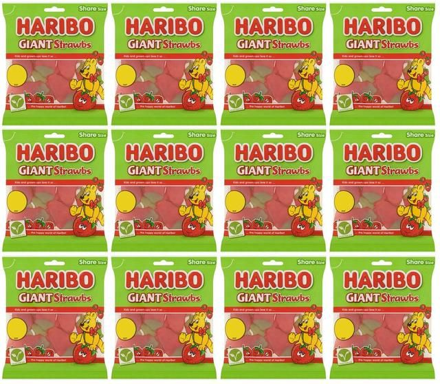 HARIBO GIANT STRAWBS - 140G
