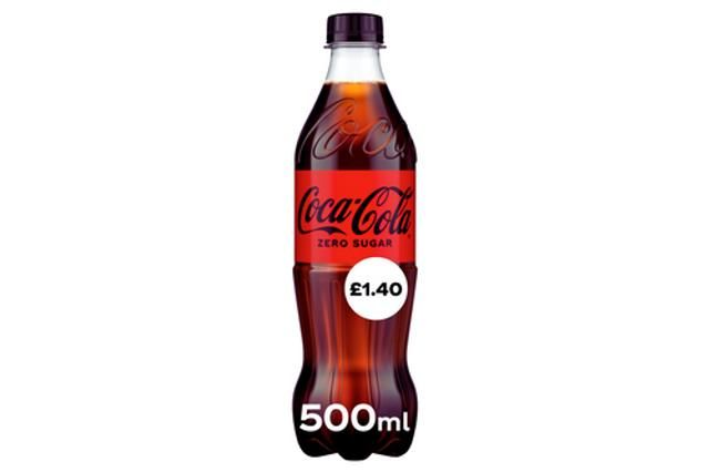 COCA-COLA ZERO SUGAR - SPARKLING LOW CALORIE DRINK - 500ML