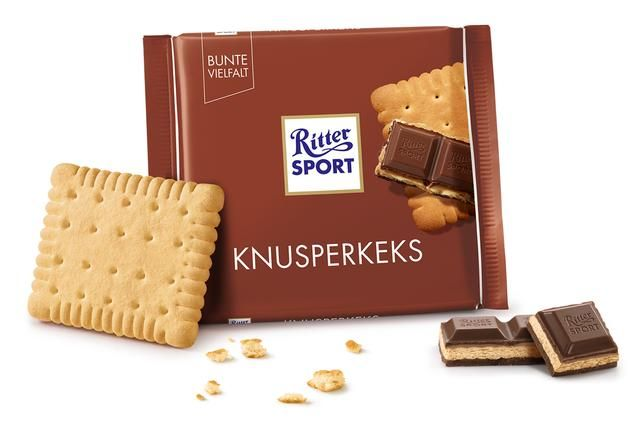 RITTER SPORT BUTTER BISCUIT MILK CHOCOLATE 100G