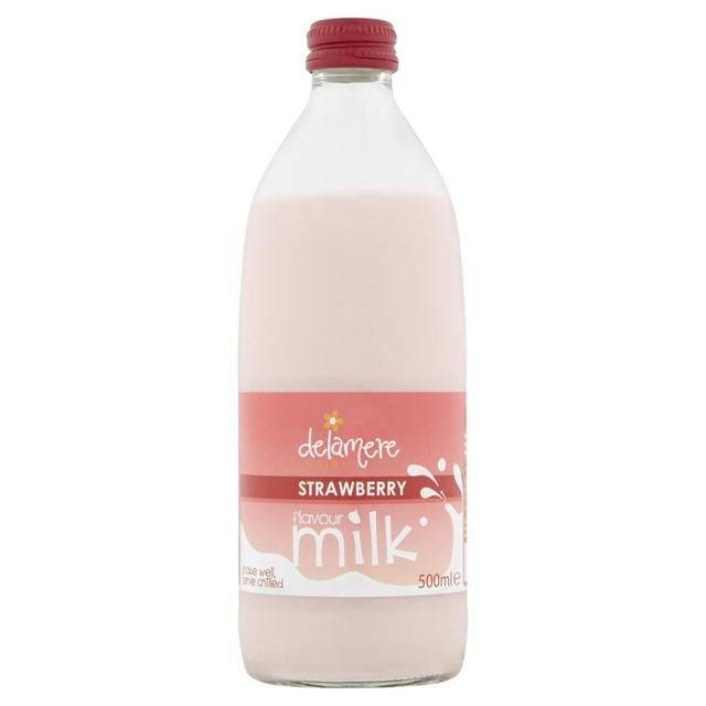 DELAMERE DAIRY STRAWBERRY FLAVOURED MILK 500ML