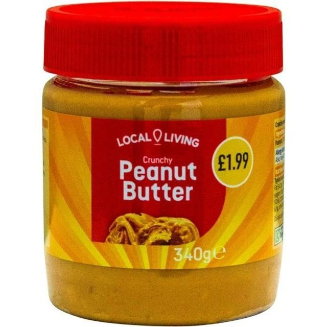LOCAL LIVING CRUNCHY PEANUT BUTTER 340G PM1.99