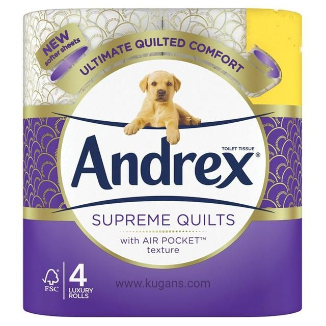 ANDREX SUPREME QUILTS - 4 ROLLS