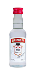 SMIRNOFF VODKA RED MINI 37.5% ALC. 0.05CL (CASE 12)