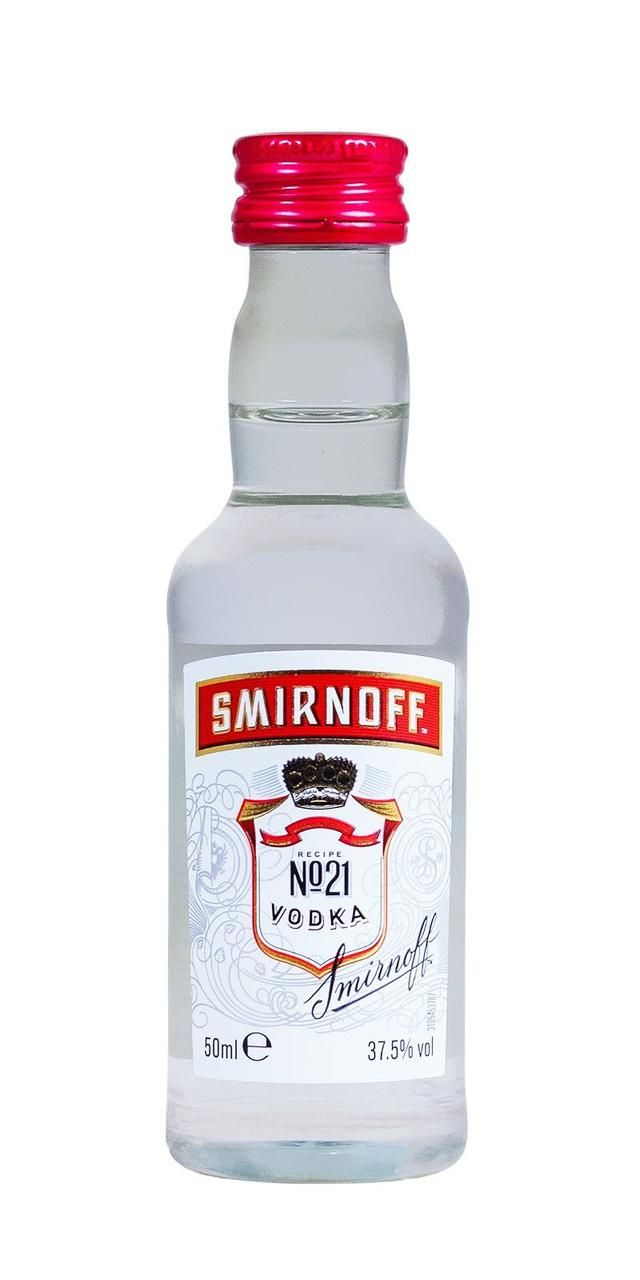 SMIRNOFF VODKA RED MINI 37.5% ALC. 0.05CL (CASE 12)
