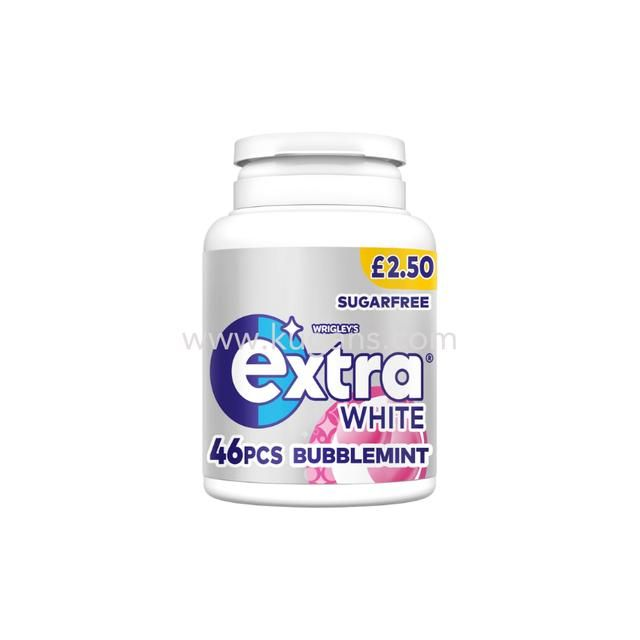 WRIGLEYS EXTRA JAR WHITE BUBBLEMINT