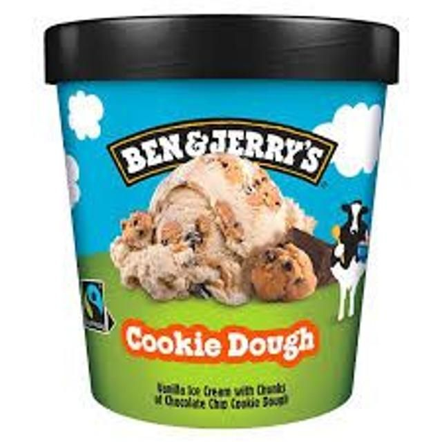 BEN & JERRY`S ICE CREAM TUB COOKIE DOUGH 465ML