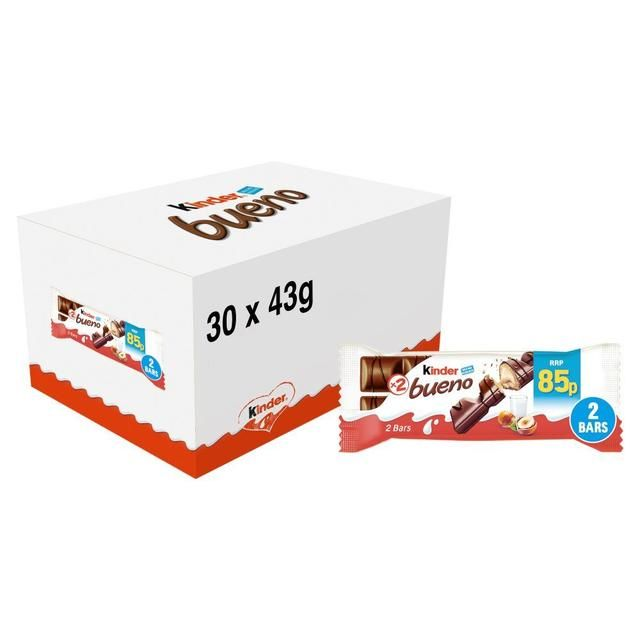 KINDER BUENO MILK & HAZELNUT 2BARS - 43G