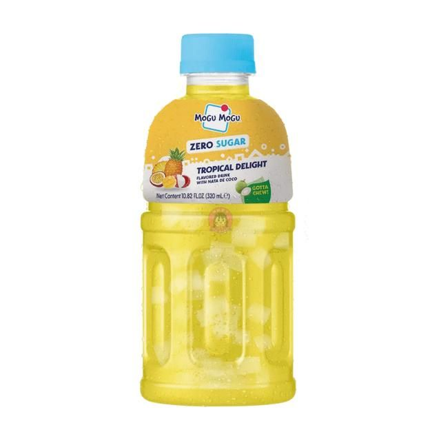 MOGU MOGU COCONUT DRINK TROPICAL DELIGHT FLAVOUR ZERO SUGAR 320ML