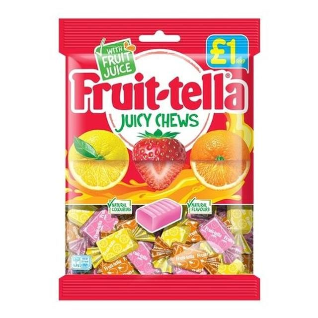 FRUIT TELLA JUICY CHEWS BAG 135G
