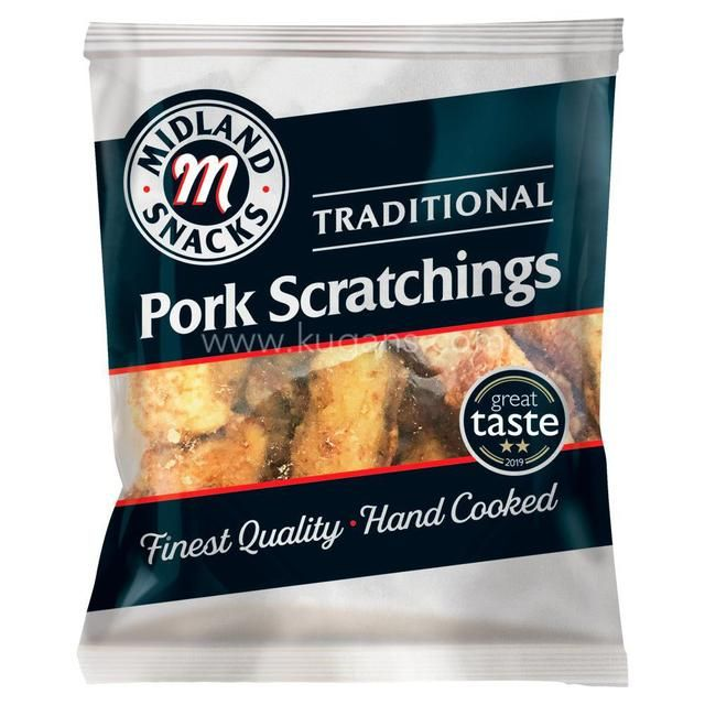 MIDLAND SNACKS TRADITIONAL PORK SCRATCHINGS - 40G