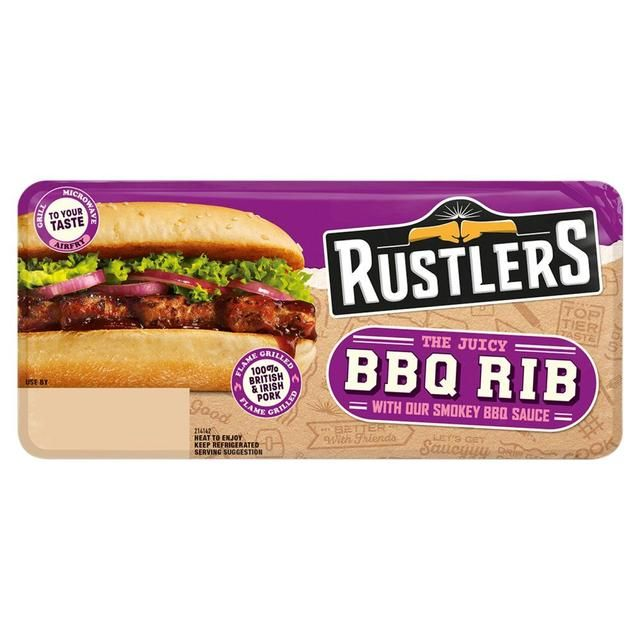 RUSTLERS THE JUICY BBQ RIB WITH OUR SMOKEY BBQ SAUCE 157G