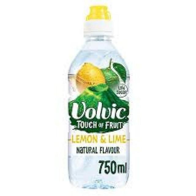 VOLVIC TOUCH OF FRUIT LEMON & LIME STILL FLAVOURED WATER 750ML