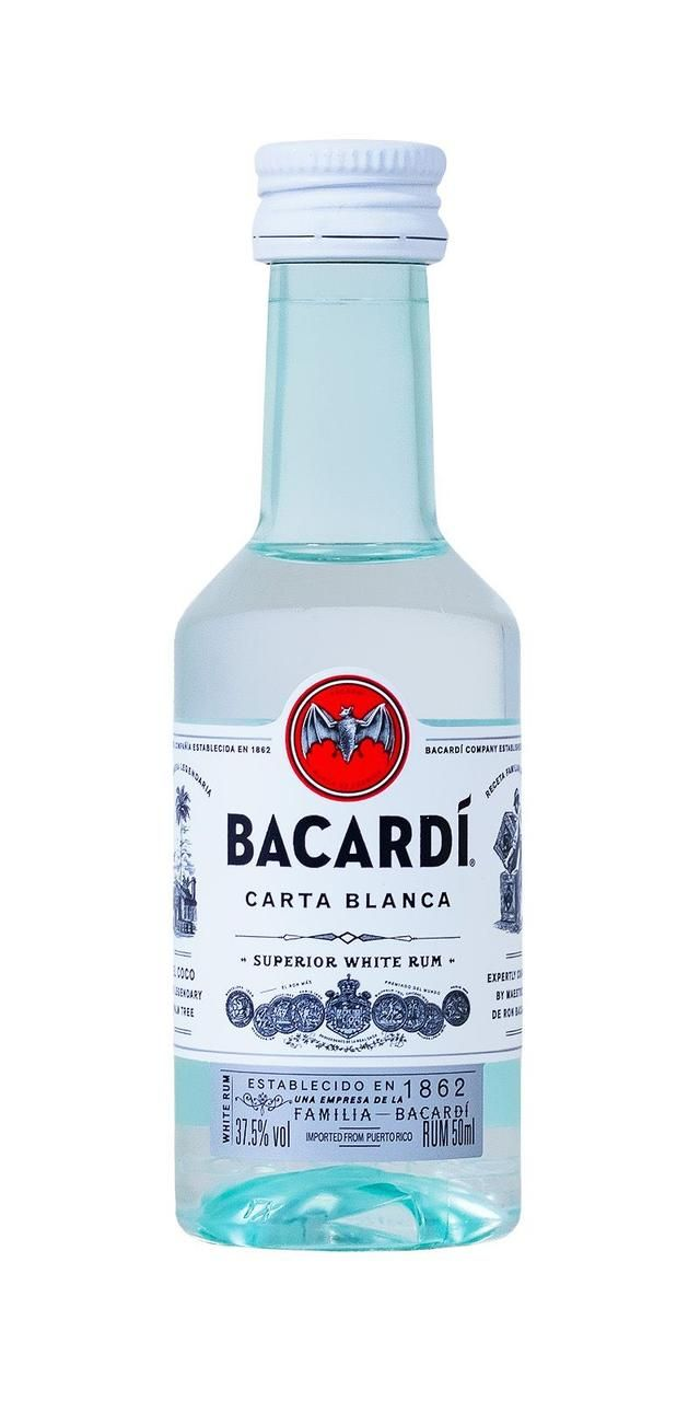 BACARDI CARTA BLANCA RUM 5CL