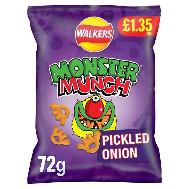 WALKERS MONSTER MUNCH PICKLED ONION 72G