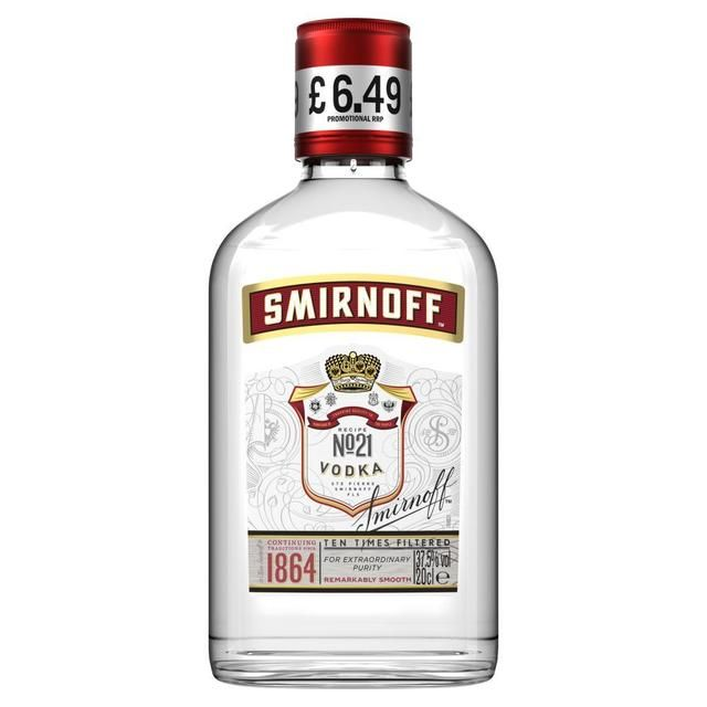 SMIRNOFF NO. 21 VODKA 37.5% VOL 20CL BOTTLE PMP
